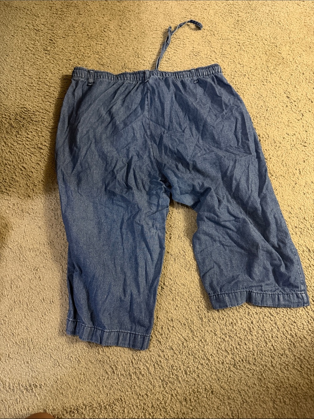 Karen Scott Blue Elastic-Waist Jeggings